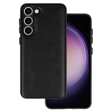 Samsung Galaxy S23 Plus Leather 3D bőr tok fekete design 1