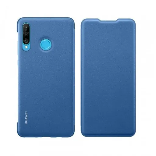Huawei Wallet Cover Bookcase gyári fekete flip tok Huawei P30 Lite kék Huawei Wallet Cover Bookcase gyári fekete flip tok Huawei P30 Lite kék