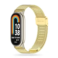 Xiaomi Smart Band 8/8 NFC Tech-Protect Milaneseband Óraszíj arany