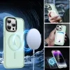 iPhone 13 Pro MagSafe-kompatibilis áttetsző matt tok világoszöld Alphajack - 1. kép