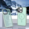 iPhone 13 Pro MagSafe-kompatibilis áttetsző matt tok világoszöld Alphajack - 2. kép
