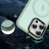 iPhone 13 Pro MagSafe-kompatibilis áttetsző matt tok világoszöld Alphajack - 3. kép