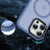 iPhone 13 Pro Max MagSafe-kompatibilis áttetsző matt tok égkék Alphajack - 1. kép