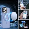 iPhone 13 Pro Max MagSafe-kompatibilis áttetsző matt tok égkék Alphajack - 3. kép