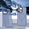 iPhone 13 Pro Max MagSafe-kompatibilis áttetsző matt tok égkék Alphajack - 4. kép