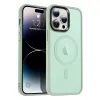 iPhone 15 Plus MagSafe-kompatibilis áttetsző matt tok világoszöld Alphajack thumbnail