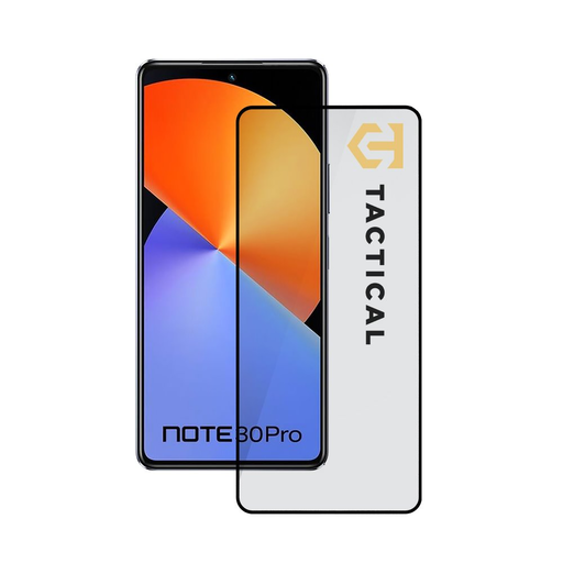 Infinix Note 30 Pro Tactical Shield 5D kijelzővédő üvegfólia fekete Infinix Note 30 Pro Tactical Shield 5D kijelzővédő üvegfólia fekete