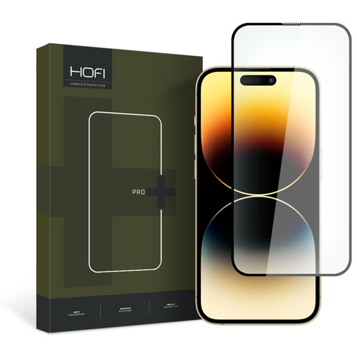 iPhone 15 Pro Hofi Glass Pro+ Hybrid temperált üvegfólia fekete iPhone 15 Pro Hofi Glass Pro+ Hybrid temperált üvegfólia fekete