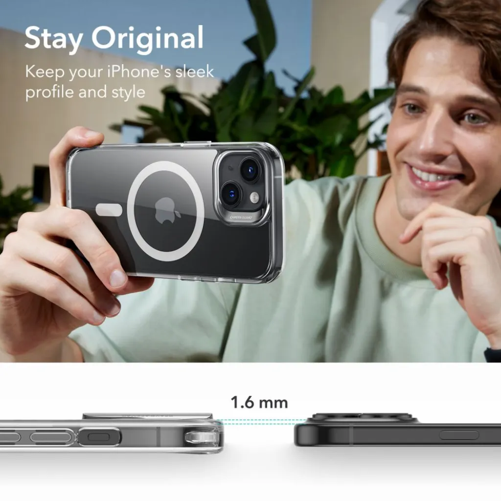  iPhone 15 Plus Átlátszó ESR CH HaloLock MagSafe telefontok - 10