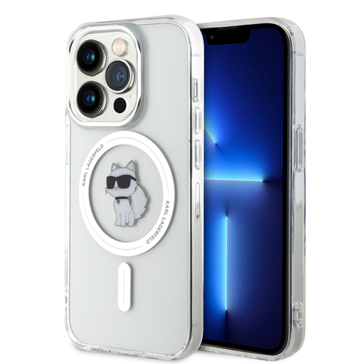 iPhone 15 Pro Karl Lagerfeld KLHMP15LHFCCNOT IML Choupette MagSafe tok átlátszó iPhone 15 Pro Karl Lagerfeld KLHMP15LHFCCNOT IML Choupette MagSafe tok átlátszó