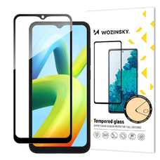 Nokia C20/C10 üvegfólia Wozinsky Full Glue 9H fekete kerettel tokbarát