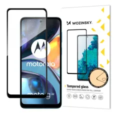 Motorola Moto G22 Wozinsky Full Glue 9H Super Durable kijelzővédő üvegfólia fekete