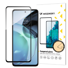 Motorola Moto G72 9H üvegfólia Wozinsky Full Glue 9H fekete kerettel tokbarát