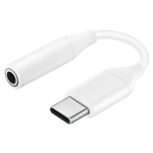 Samsung gyári USB-C - 3.5mm jack átalakító adapter fehér (EE-UC10JUWE) DAC