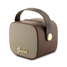 Guess Mini Bluetooth hangszóró PU 4G Strap barna (GUWSB2P4SMW)