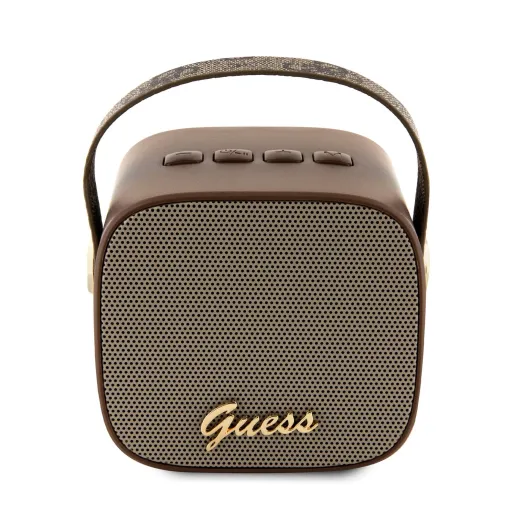 Guess Mini Bluetooth hangszóró PU 4G Strap barna (GUWSB2P4SMW)