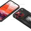 iPhone 15 Pro Max Ring Armor Wozinsky tok kihajtható támasszal ezüst - 1. kép