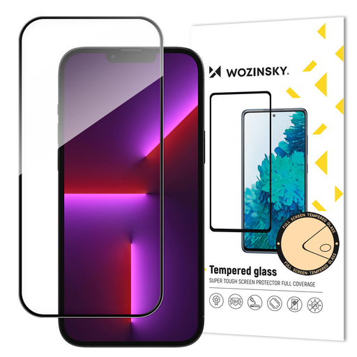 iPhone 15 Pro üvegfólia Wozinsky Full Glue 9H fekete kerettel tokbarát iPhone 15 Pro üvegfólia Wozinsky Full Glue 9H fekete kerettel tokbarát