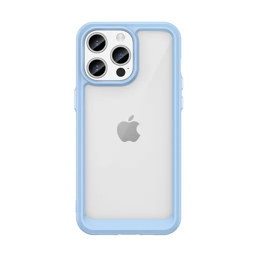 iPhone 15 Pro Max Outer Space tok kék kerettel iPhone 15 Pro Max Outer Space tok kék kerettel