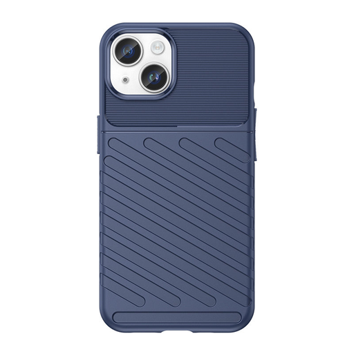 Telefontok iPhone 15 Thunder fokozott védelmet biztosító flexibilis TPU tok kék Telefontok iPhone 15 Thunder fokozott védelmet biztosító flexibilis TPU tok kék