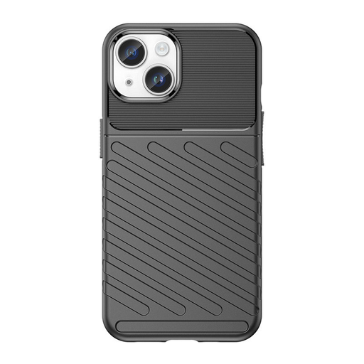 Telefontok iPhone 15 Thunder fokozott védelmet biztosító flexibilis TPU tok fekete Telefontok iPhone 15 Thunder fokozott védelmet biztosító flexibilis TPU tok fekete