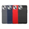 Telefontok iPhone 15 Carbon szénszál mintájú TPU tok kék - 0. kép