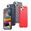 Telefontok iPhone 15 Carbon szénszál mintájú TPU tok kék - 2. kép