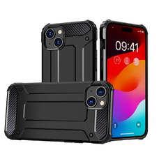 iPhone 15 Hybrid Armor tok fekete telefontok
