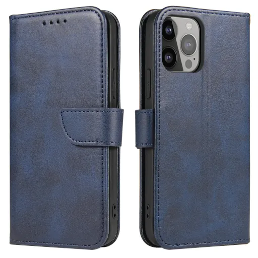 iPhone 15 Pro Max Mágneses fliptok kék iPhone 15 Pro Max Mágneses fliptok kék