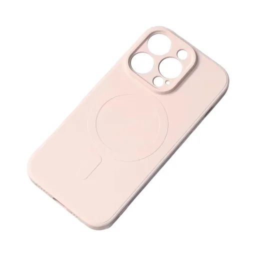 iPhone 15 Szilikon MagSafe kompatibilis tok krém színben iPhone 15 Szilikon MagSafe kompatibilis tok krém színben