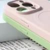 iPhone 15 Szilikon MagSafe kompatibilis tok rózsaszín - 4. kép