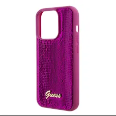 iPhone 15 Guess Sequin Script Logo telefontok Magenta (GUHCP15SPSFDGSF)