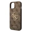 iPhone 15 Guess PU 4G Metal Logo telefontok barna (GUHCP15S4GMGBR) - 4. kép