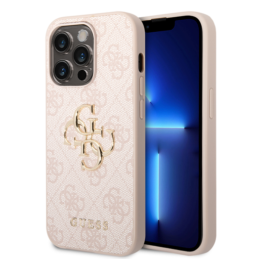 iPhone 15 Pro Guess PU 4G Metal Logo tok, telefontok rózsaszín (GUHCP15L4GMGPI) iPhone 15 Pro Guess PU 4G Metal Logo tok, telefontok rózsaszín (GUHCP15L4GMGPI)
