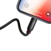 Baseus 3 az 1-ben USB-C / Lightning / Micro USB kábel 3.5A 0.3m (fekete) - 2. kép