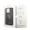 iPhone 15 Pro Guess PU 4G Metal Logo tok szürke (GUHCP15L4GMGGR) - 1. kép