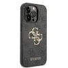 iPhone 15 Pro Guess PU 4G Metal Logo tok szürke (GUHCP15L4GMGGR) - 2. kép