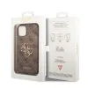 iPhone 15 Plus Guess PU 4G Metal Logo tok barna (GUHCP15M4GMGBR) - 3. kép