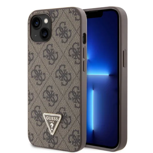 iPhone 15 Guess PU 4G Strass Triangle Metal Logo tok barna (GUHCP15SP4TDPW) iPhone 15 Guess PU 4G Strass Triangle Metal Logo tok barna (GUHCP15SP4TDPW)