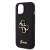 iPhone 15 Guess PU Fixed Glitter 4G Metal Logo telefontok fekete (GUHCP15SHG4SGK) - 4. kép