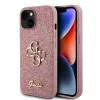 iPhone 15 Guess PU Fixed Glitter 4G Metal Logo telefontok rózsaszín (GUHCP15SHG4SGP) - 4. kép