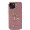 iPhone 15 Guess PU Fixed Glitter 4G Metal Logo telefontok rózsaszín (GUHCP15SHG4SGP) - 2. kép