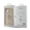 iPhone 15 Guess PU Fixed Glitter 4G Metal Logo telefontok arany (GUHCP15SHG4SGD) - 2. kép