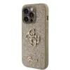 iPhone 15 Pro Max Guess PU Fixed Glitter 4G Metal Logo telefontok arany (GUHCP15XHG4SGD) - 2. kép