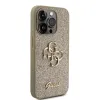 iPhone 15 Pro Max Guess PU Fixed Glitter 4G Metal Logo telefontok arany (GUHCP15XHG4SGD) - 3. kép