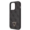 iPhone 15 Pro Max Guess PU 4G Strass Triangle Metal Logo tok + Crossbody pánt fekete (GUHCP15XP4TDSCPK) - 4. kép