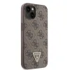 iPhone 15 Guess PU 4G Strass Triangle Metal Logo tok + Crossbody pánt barna (GUHCP15SP4TDSCPW) - 2. kép