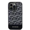 iPhone 15 Pro Max Guess PU G Cube MagSafe kompatibilis telefontok fekete (GUHMP15XHGCFSEK) - 2. kép