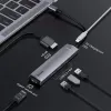 Baseus HUB Type-C - PD HDMI USB 3.0 LAN átalakító szürke (CAHUB-J0G) - 3. kép