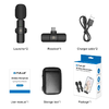 PULUZ vezeték nélküli mikrofon (2 adó + 1 vevő) USB-C csatlakozással (PU3151B) - 4. kép